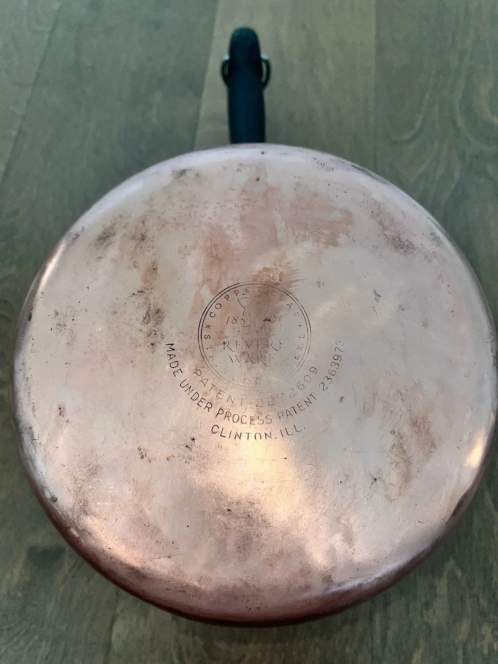 Vintage Revere Ware 3 Quart Stainless Steel / Copper Bottom Pot W/ Lid: Z